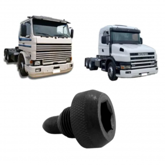 Bujão magnético cárter ( Motor ) Scania   S3 / S4 / REF. 1423608 / 1433641 / 1381957 - Código 1012-1-1