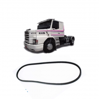  Correia 13x1575 ( Motor ) Scania  112 /  113  Alternador superior / Mercedes Benz 1935 / REF.814209 - Código 1133-1-1