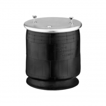 Mola pneumática suspensor terceiro eixo / Suspensão apoio eixo dianteiro - Scania  P.G.R   OR- 1865759 / 2517987 / 1402423 / 255295 / 1314903 / 1394997 /  Firestone  950654 / 954026 / 1T15L-4 / 1T15MR-4 /  Goodyear  8716  /  ST030 - Código 1416-1-1