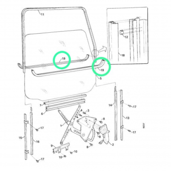 PESTANA VIDRO APOIO PORTA  SC112/3 920MM