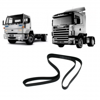 Correia motor 8PK2055 / Scania  114 / 124 / Ford /  Volkswagen / REF. 1389047 - Código 2433-1-1