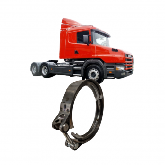 Abraçadeira tubo escapamento ( Turbina )  Scania - Código 2441-1-1