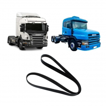 Correia motor 8PK1500 /  Volkswagen / Scania DSC1205 / P-124 / T 124 - REF.8PK1500IMP - Código 2444-1-1