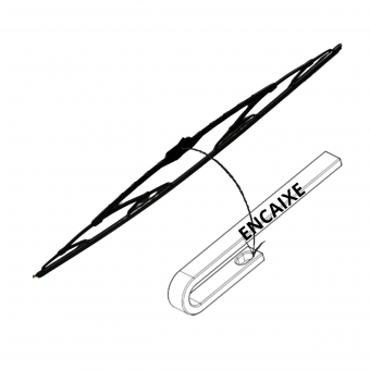 Palheta do limpador  de para-brisa / Scania / Man / Mercedes Benz - Código 2986-1-1