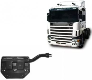 Suporte  para-lama / traseiro / lado esquerdo / 4x2 - Scania   S4     OR-1457885 - Código 3290-1-1