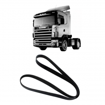 Correia motor 8PK1395 / Scania S4 - REF. 1800544 - Código 4048-1-1