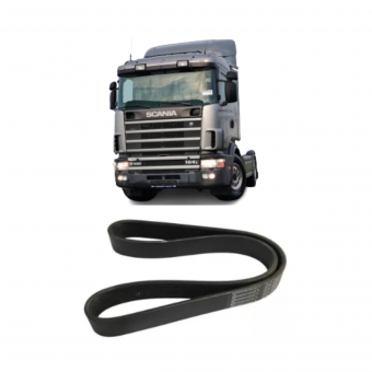 Correia ( Motor ) 8PK1255 / Scania 164    REF. 1800523 / 1454282 - Código 4433-1-1