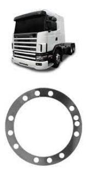 calço ajuste pinhao scania r780  0,20 0,25 mm - Código 6132-1-1