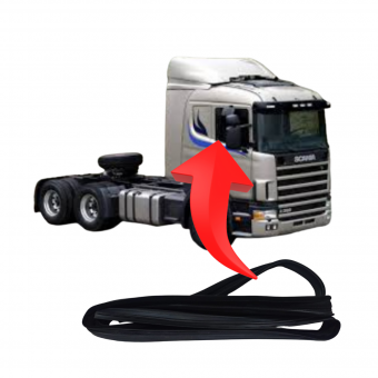 Canaleta vidro porta ld / le / Scania - Código 7180-1-1