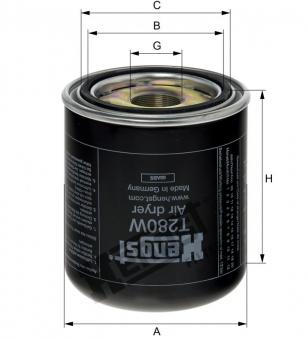 FILTRO VALV APU VV/MBB/VW/MAN-KNNOR - Código 9283-1-1