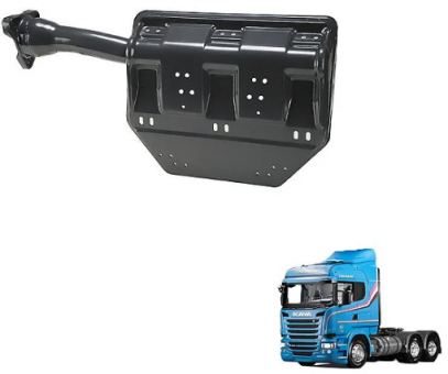 Suporte para-lama / dianteiro / entre eixos / lado esquerdo / suspensão ar - Scania  S4 / PGR  OR-1927259 - Código 7894-1-1