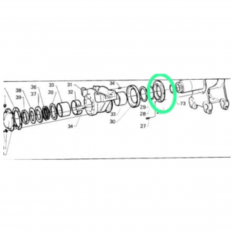 FLANGE EIXO TANDE SC111/2/3/4